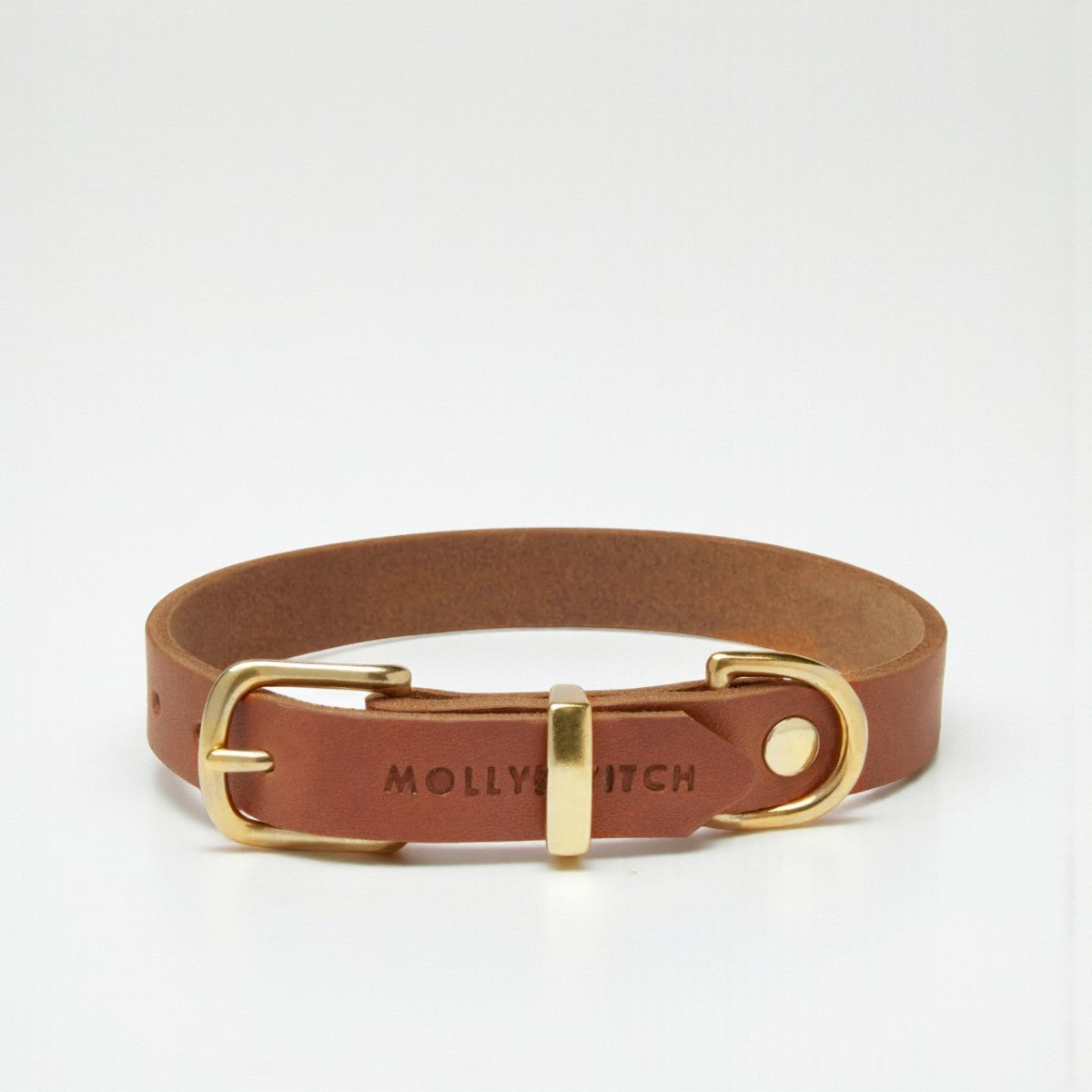 Butter Sahara // Halsbånd i blødt læder (cognac)