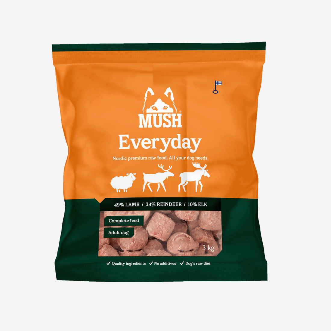Mush Vaisto Wild // Mild barf for dogs with sensitive stomachs (frost)