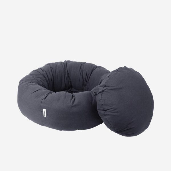 Tadazhi Donut Bed // Vaskbar donut hundeseng (mørkegrå)