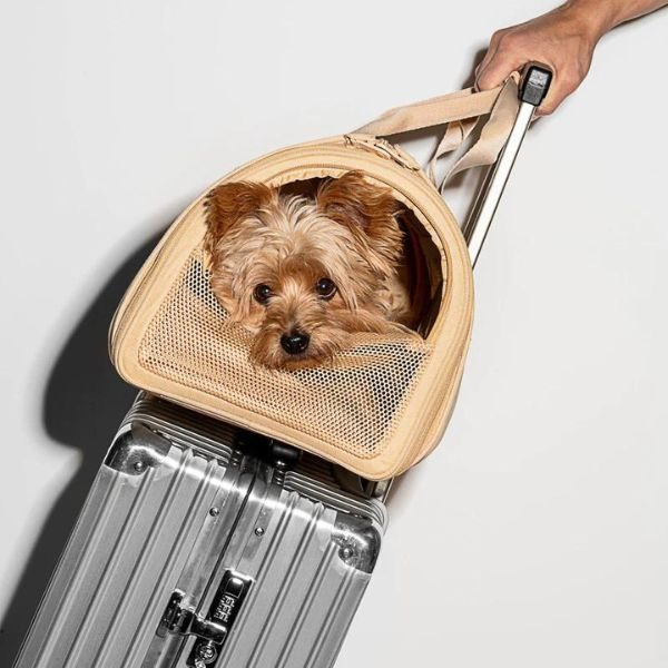 Wild One Air Carrier // Flytaske og rejseseng til hunde (beige)