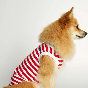 Daniel Bodysuit // Hundetrøje i økologisk bomuld (rød)