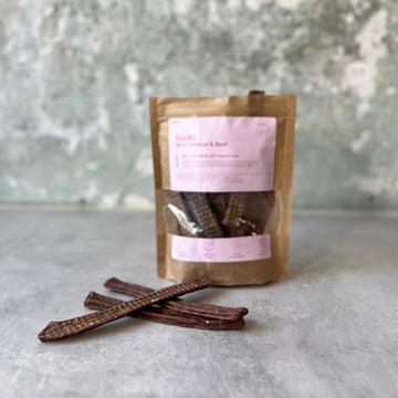 Buddy Sticks // Tyggesnacks af okseskind og hjortekød
