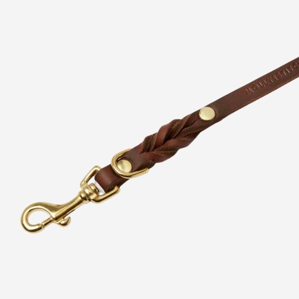 Butter Classic City Leash // Klassisk hundeline i blødt læder (mørkebrun)