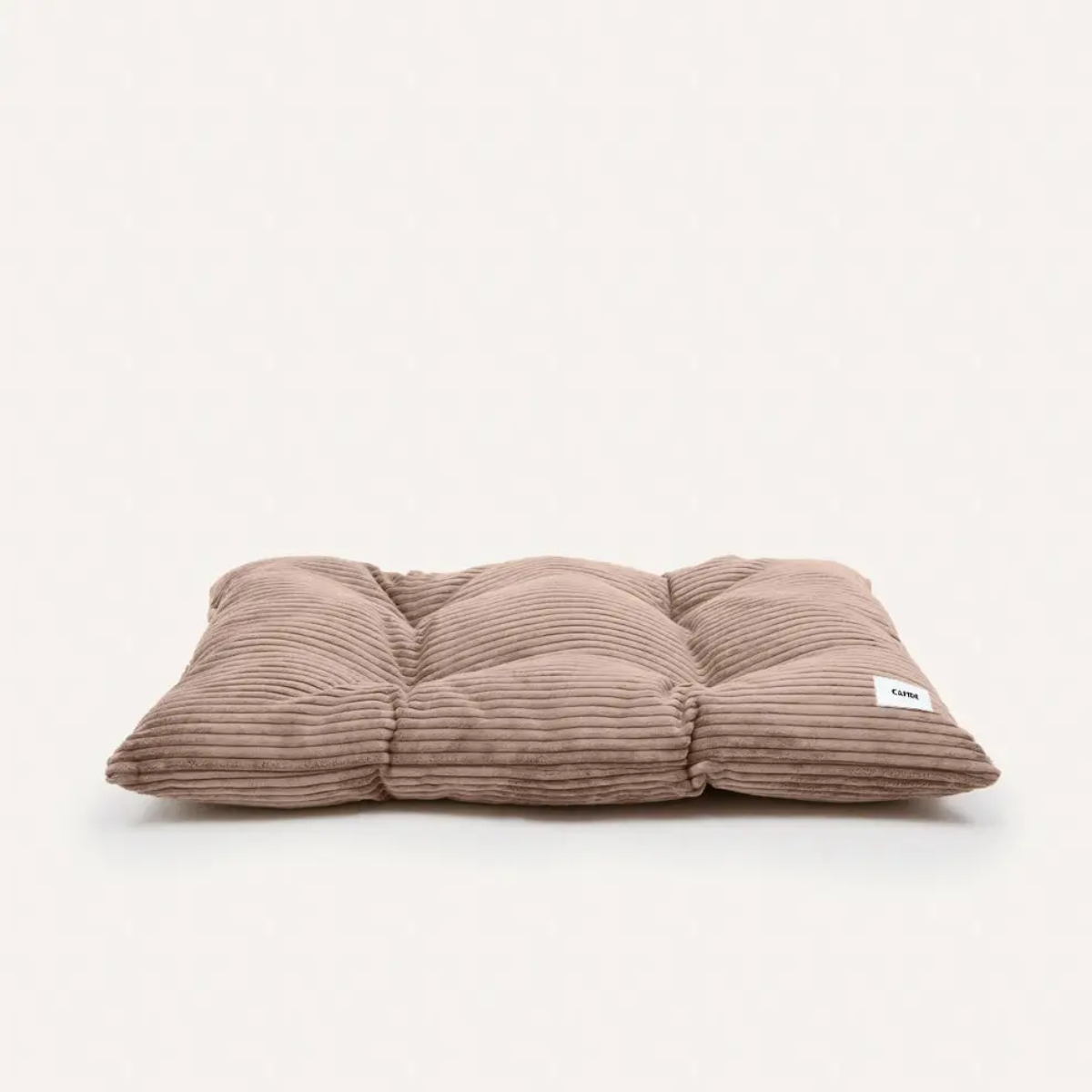 Cafide Bela // Blød hundepude i fløjl (beige)