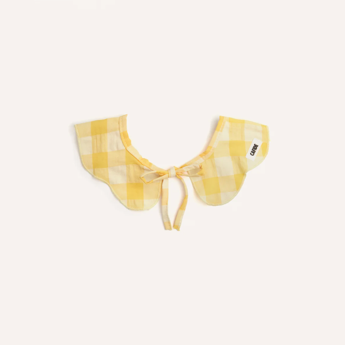 Cafide Neck Bow // Hals-sløjfe til hunde (yellow vichy)