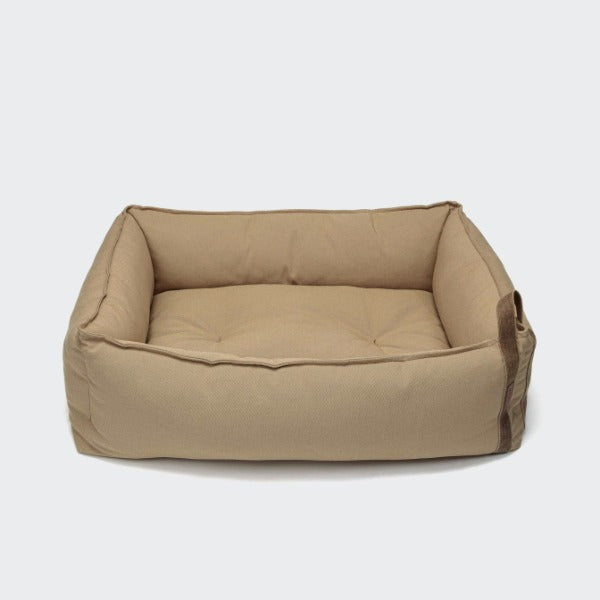 Cloud7 Boost // Blød hundeseng i slidstærkt canvas (beige)