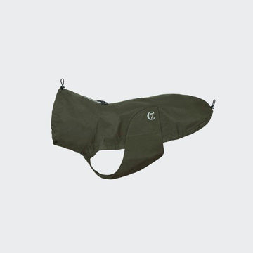 Cloud7 Dublin, French Bulldog // Water and windproof rain jacket (olive)