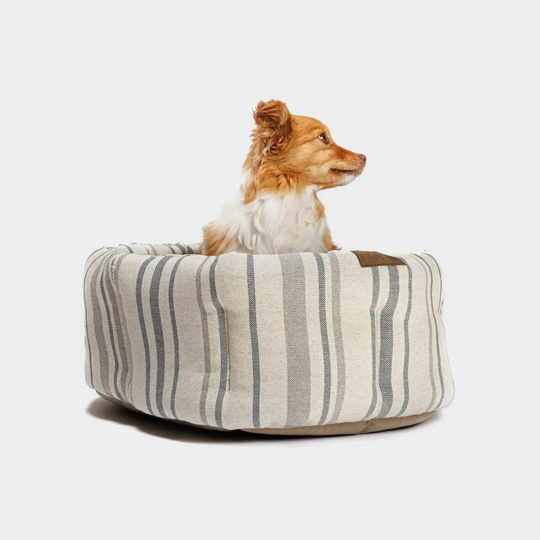 Cloud7 Pillow Lazy // Blød hundekurv med høje kanter (blue stripes)