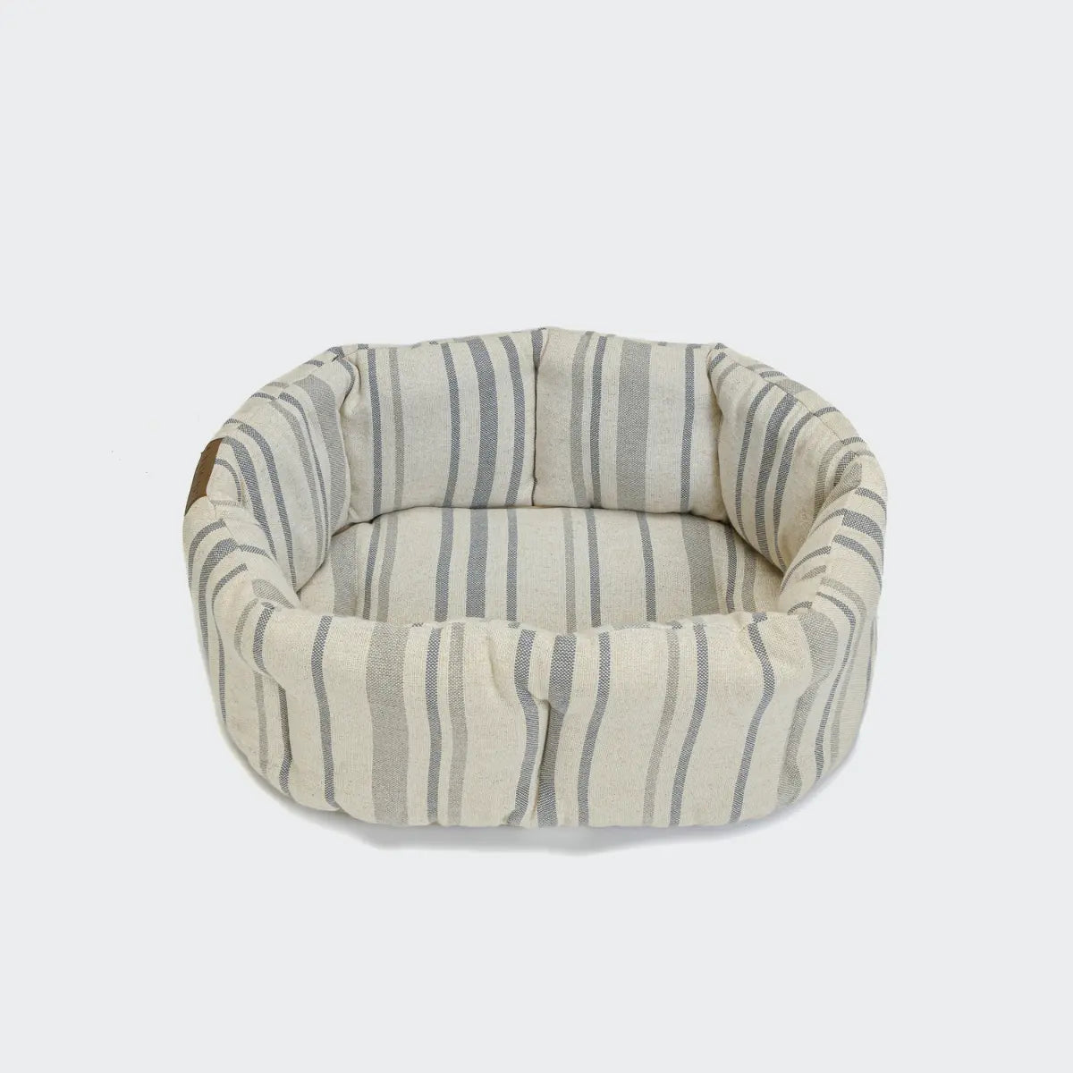 Cloud7 Pillow Lazy // Blød hundekurv med høje kanter (blue stripes)