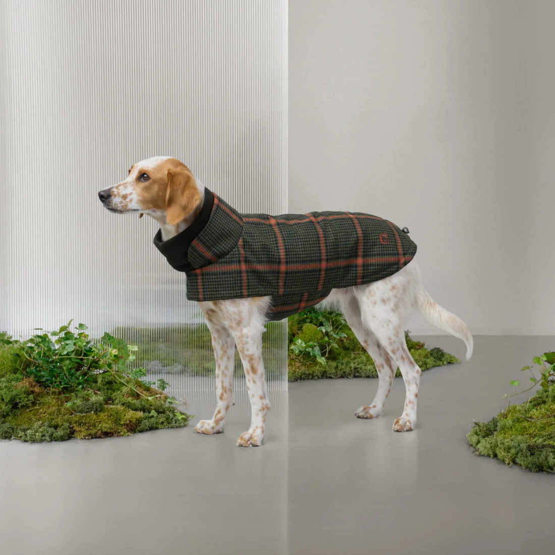 Cloud7 Brooklyn // Varm og vandafvisende hundejakke (flannel tartan green)
