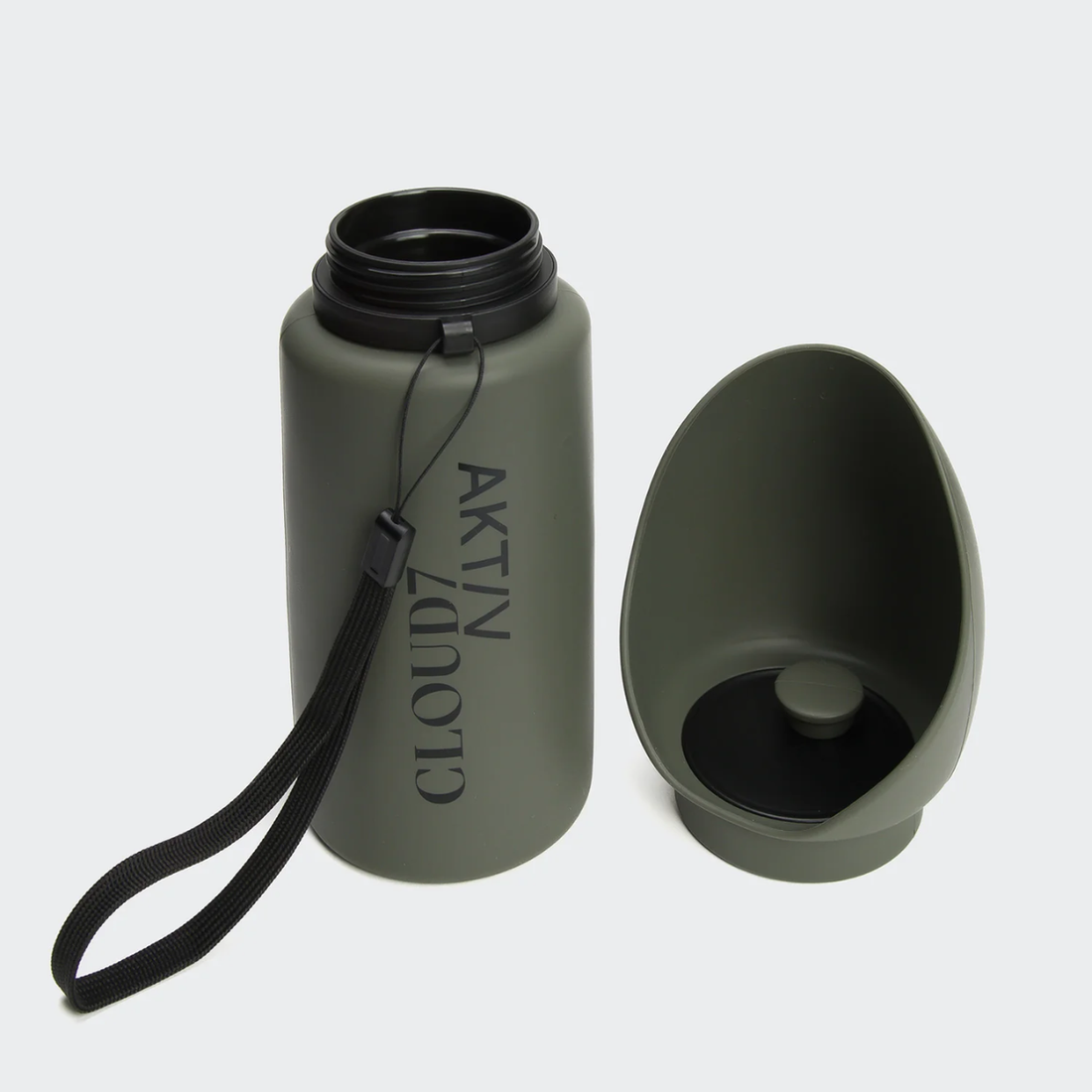 Cloud7 AKTIV Drinking Bottle // Foldbar to-go drikkeflaske (dark olive)