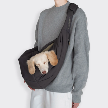Cloud7 LTTL Sling Bag // Let bæresele til hvalpe og små hunde (grey/khaki)