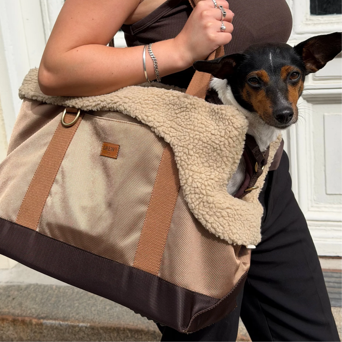 Drew's Dogwear Aspen 2.0 // Hundetaske med teddy inderfor