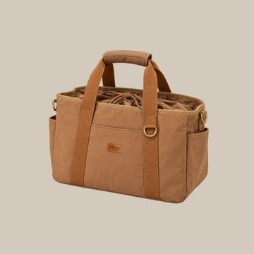 Drew's Dogwear Lou // Weekendtaske med praktiske opbevaringsrum (brun)