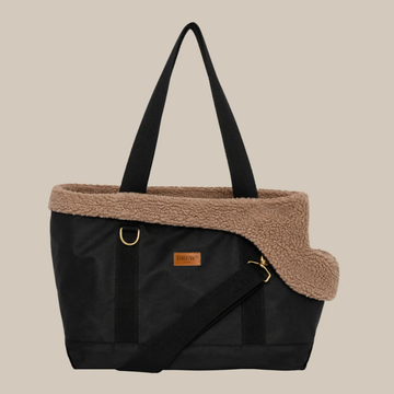 Drew's Dogwear Noir 2.0 // Hundetaske med teddy inderfor