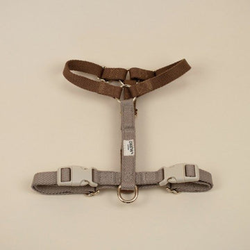 Drew's Dogwear Cortado // Adjustable y-harness (brown/beige)