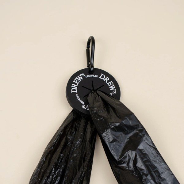 Drew's Dogwear // Hundeposeholder til brugte poser (sort)