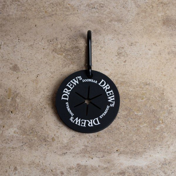 Drew's Dogwear // Dog bag holder for used bags (black)