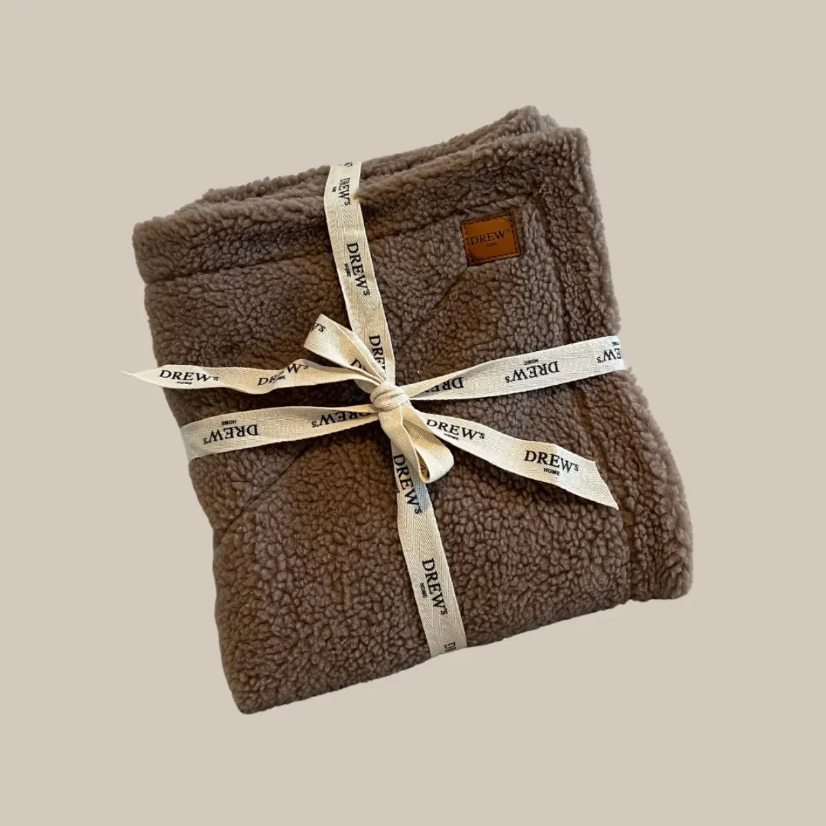 Drew's Dogwear Teddy // Blødt hundetæppe i teddy fleece (brun)