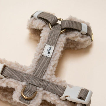 Drew's Dogwear Teddy // Justerbar y-sele (beige)