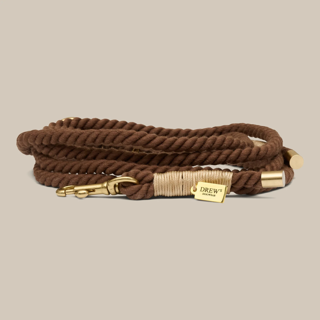 My First Leash // Justerbar og blød hvalpeline (brun)