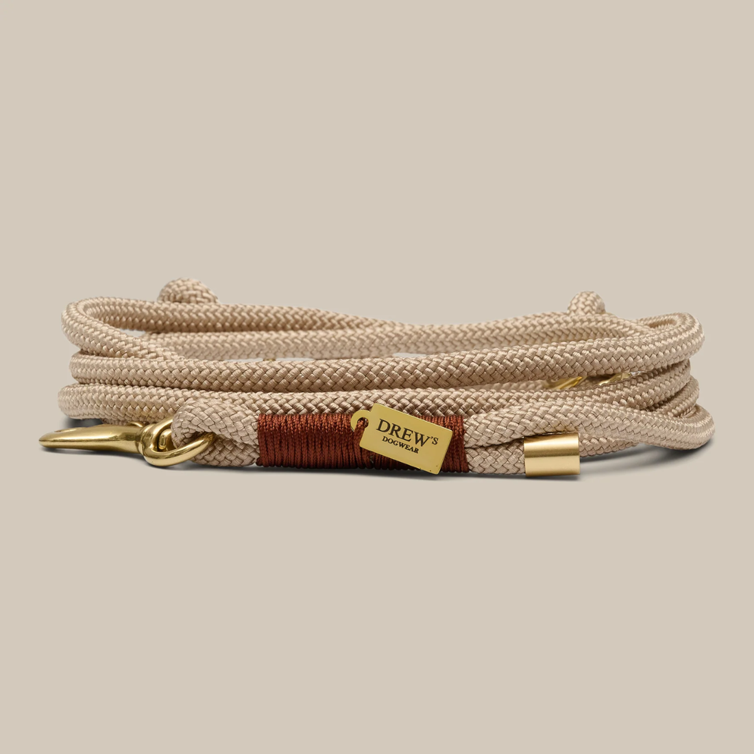 My First Leash // Justerbar og blød hvalpeline (chailatte)