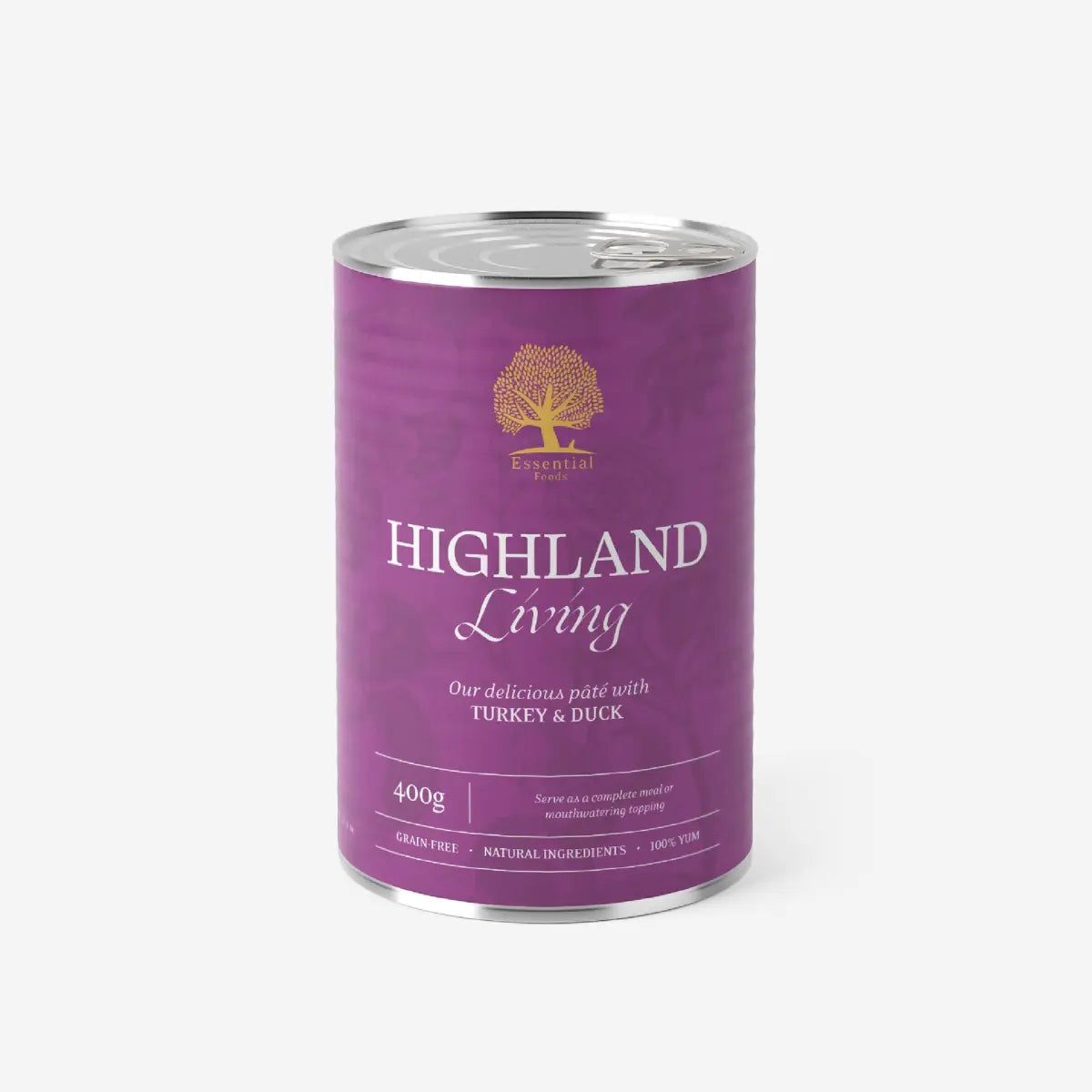 Essential Highland Living Paté // Vådfoder med kalkun og and (400 g)