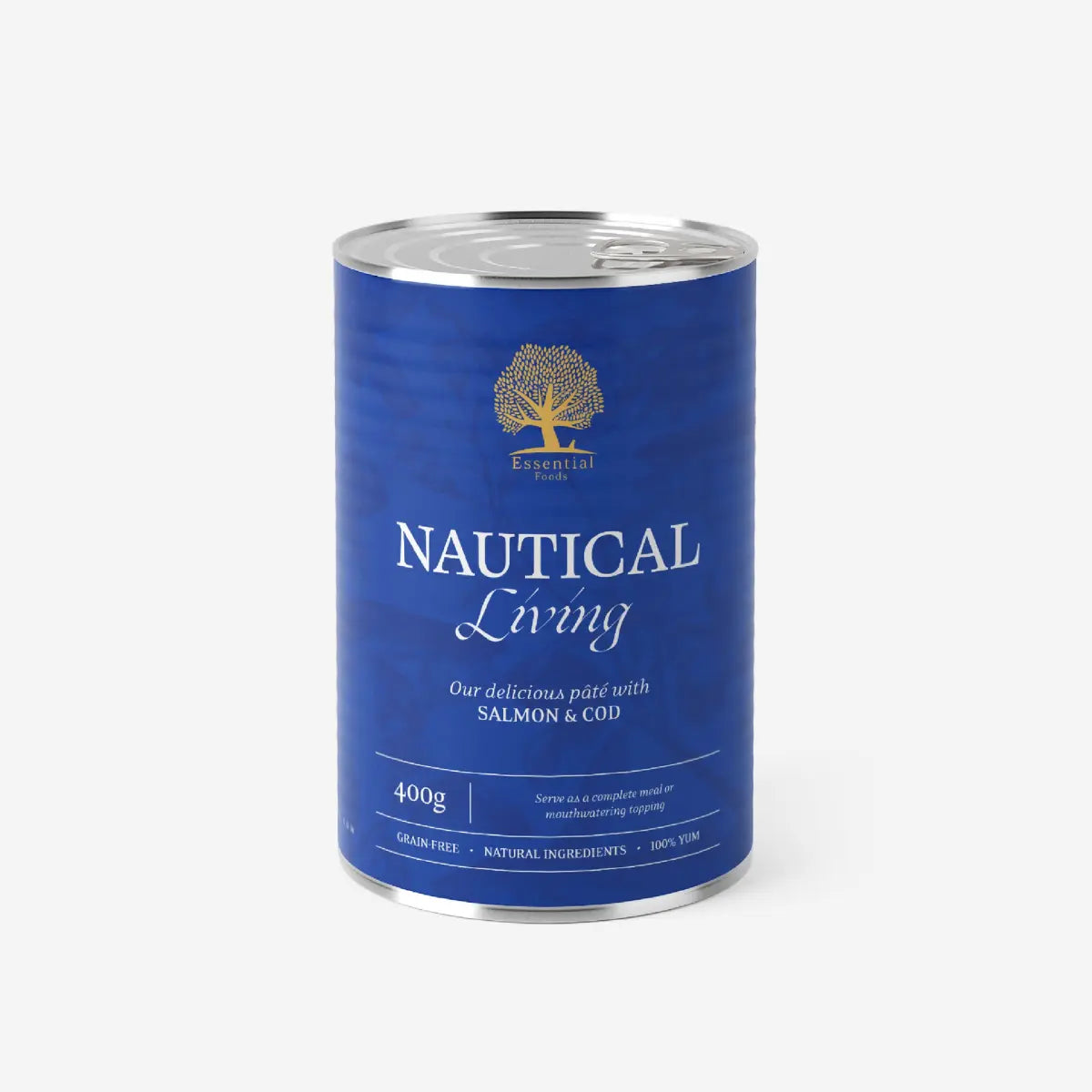 Essential Nautical Living Paté // Vådfoder med laks og torsk (400 g)