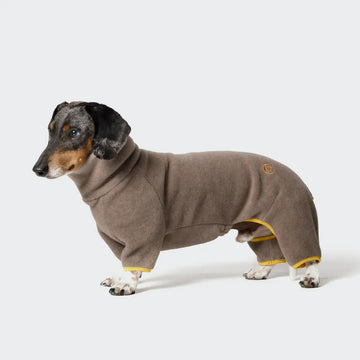 Cloud7 Cornwall, Dachshund // Warm fleece sweater (beige)