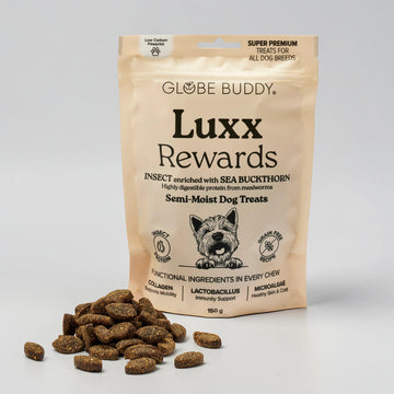 Globe Buddy Luxx Rewards // Soft Treats with Insect and Sea Buckthorn