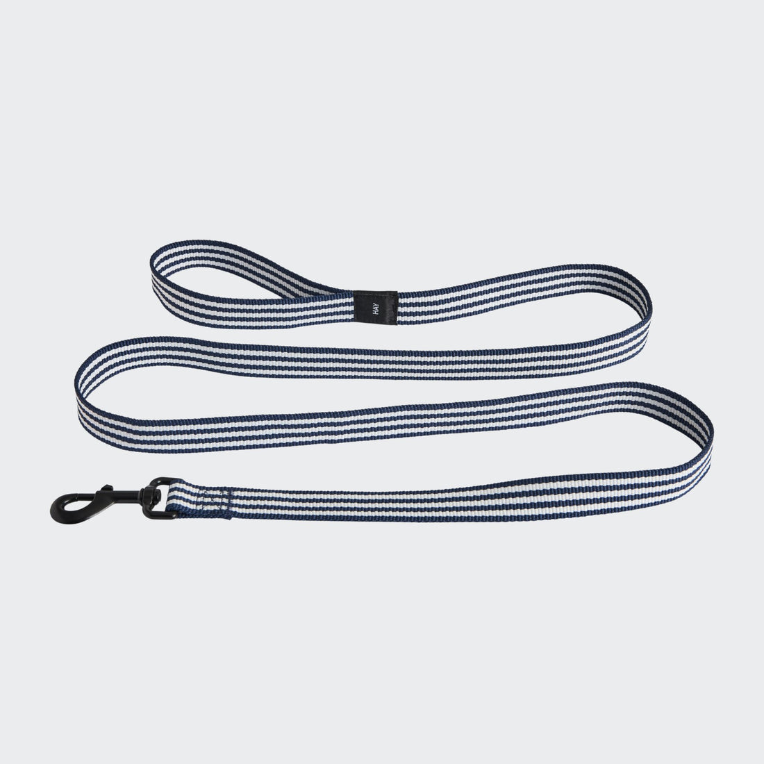 HAY Dogs Flat // Klassisk hundeline i genanvendt nylon (blå/hvide striber)