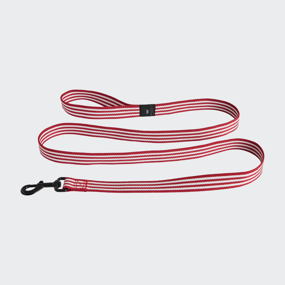 HAY Dogs Flat // Klassisk hundeline i genanvendt nylon (rød/hvide striber) (Kopi)