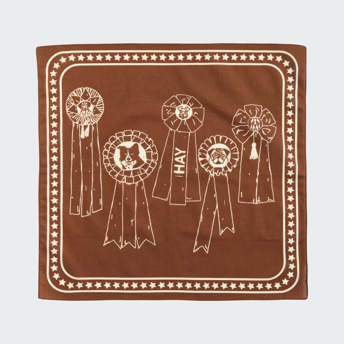 HAY Dogs Scarf // Hundebandana i bomuld (brun)