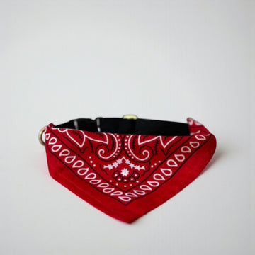 Dog Collective // ​​Adjustable bandana collar (paisley red)