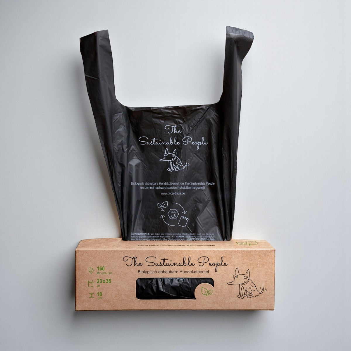 Dog bags // Biodegradable (dispenser with 160 pcs)