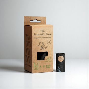 Dog bags with handle // Biodegradable (8 rolls)