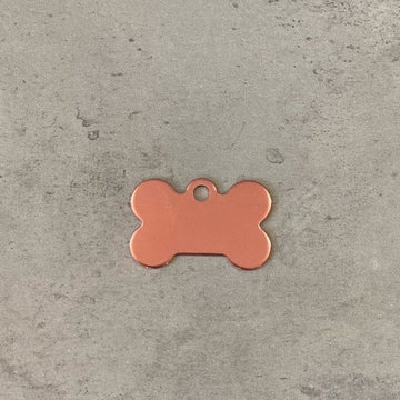 Dog tag // Premium meat bone small (rose gold)