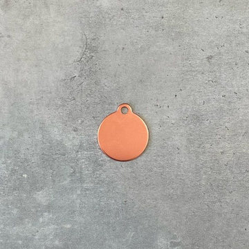 Hundetegn // Premium rund lille (rose gold)