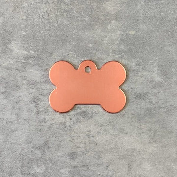Dog tag // Premium meat bone large (rose gold)