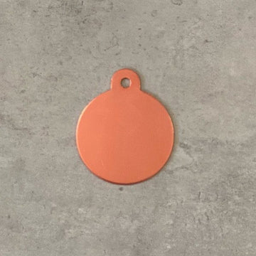 Hundetegn // Premium rund stor (rose gold)