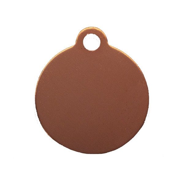 Hundetegn // Premium rund stor (rose gold)