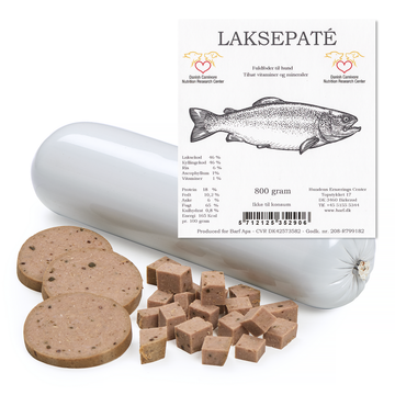 Lakse Paté // Smagfuld og naturlig paté til hunde (laks/kylling)