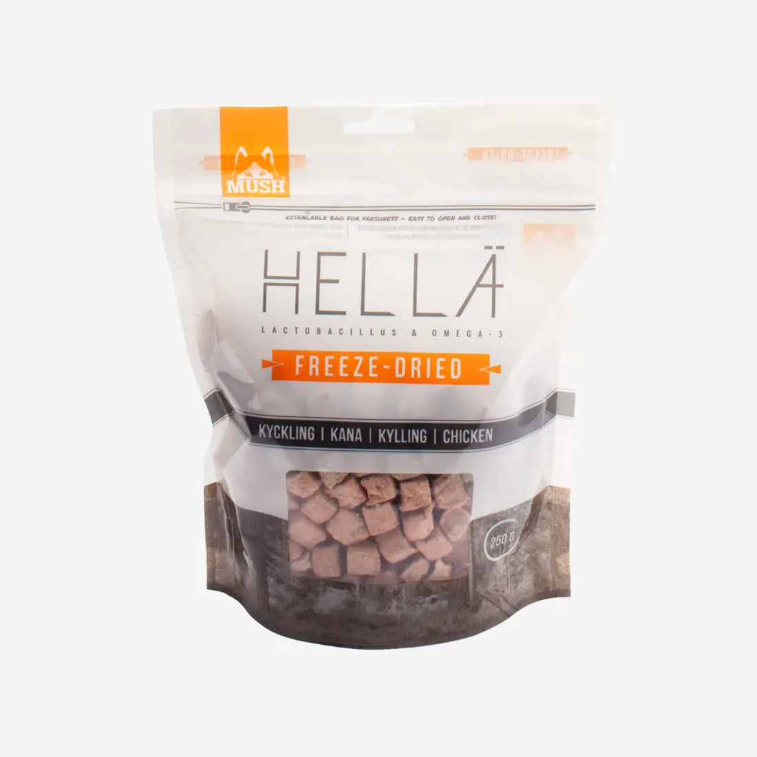 Mush Hella Frysetørret Kylling // Blødt og fedtfattigt foder til hunde