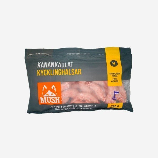Mush Basic Kyllingehalse // Lækre tyggeben din hund vil elske (frosne)