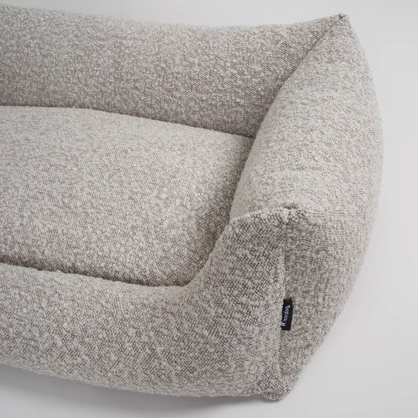 Nordog Billy // Bouclé hundeseng med memory foam (taupe)