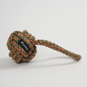 Nordog Rope Olive and Orange // Naturligt reblegetøj (grøn/orange)