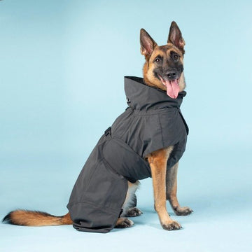 Paikka Rain // Functional rain jacket with wool lining (black)