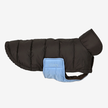 Staey Nora // Let vinterjakke til hunde (espresso/sky blue)