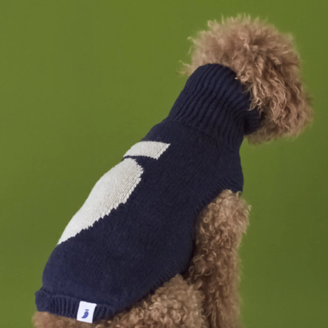 George Sweater // Hundesweater i merinould og cashmere (navy) Small