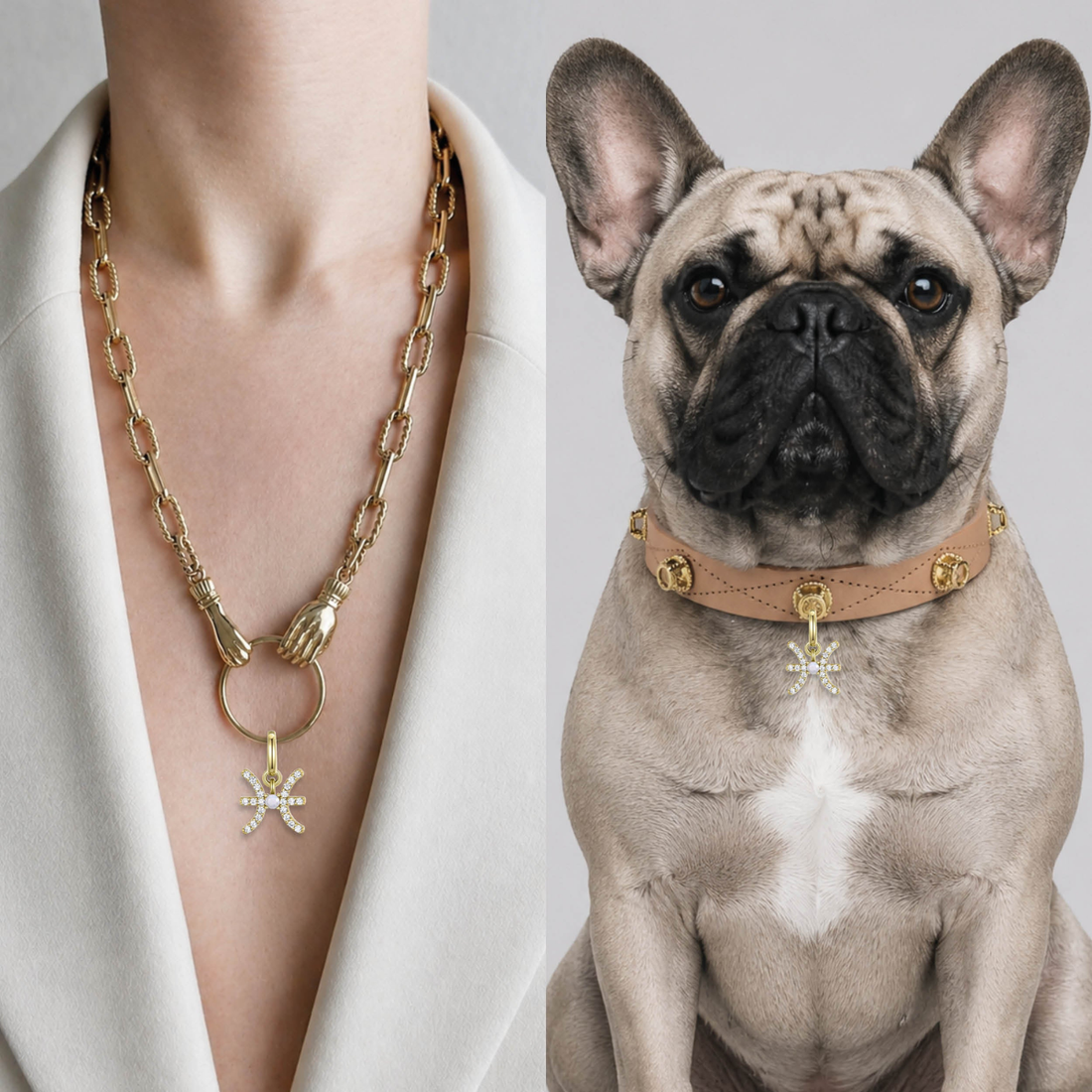 Unleash Cph Pisces Charm // Vedhæng til hundehalsbånd (fisk)
